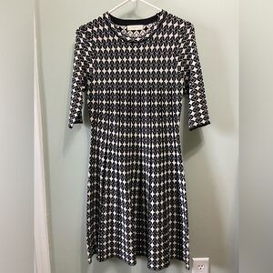 Elodie Black White Dress Size Small